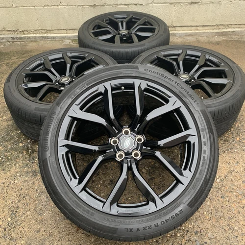 GENUINE SVR RANGE ROVER SPORT STYLE 5038 22 INCH 10 SPOKE WHEELS & CONTI TYRES