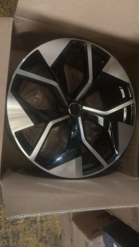 AUDI 23 INCH SQ8 ALLOY WHEELS POLISHED FINISHED 5x112 BLACK POLISH STYLE WHEELS